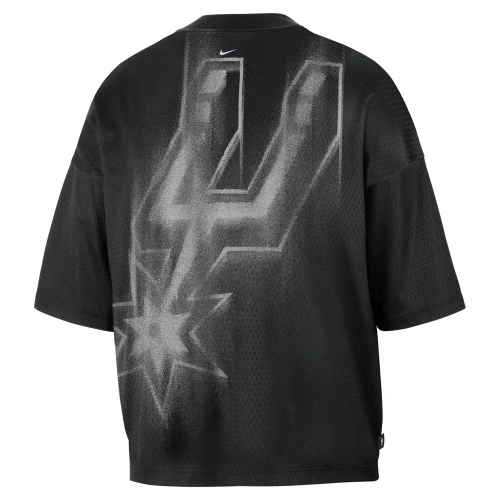 San Antonio Spurs Men's Nike Primary Logo Game Top T-Shirt - Black