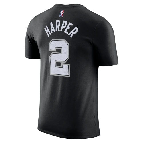 San Antonio Spurs Men's Nike Icon Edition Harper Name and Number T-Shirt - Black
