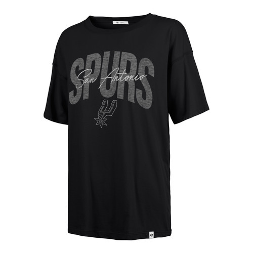 San Antonio Spurs Women's '47 Brand Evergreen Muse Sadie T-Shirt - Black