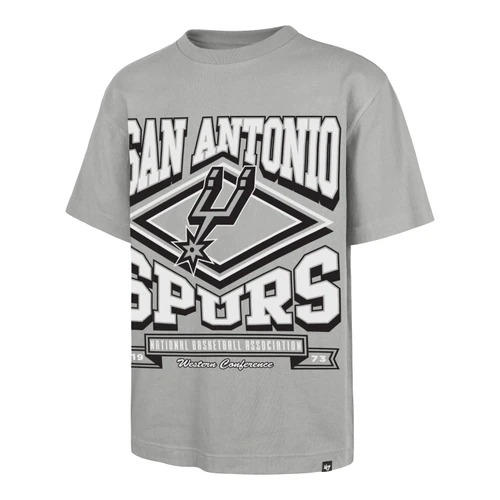 San Antonio Spurs Men's '47 Brand Heater Foundation T-Shirt - Gray