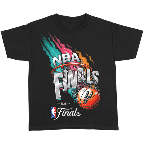San Antonio Spurs Youth Item of the Game 2026 NBA Finals Fiesta Swish T-Shirt - Black