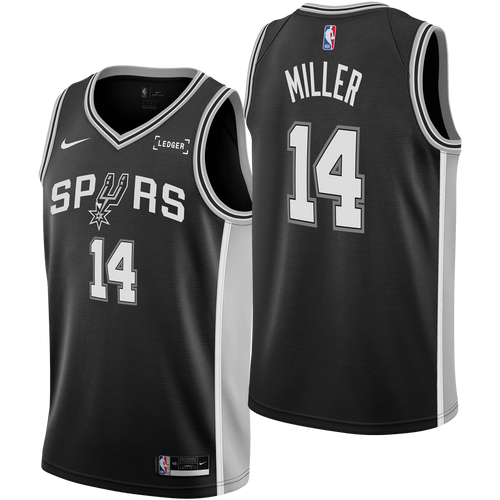 San Antonio Spurs Men's Nike Emanuel Miller Icon Edition Swingman Jersey