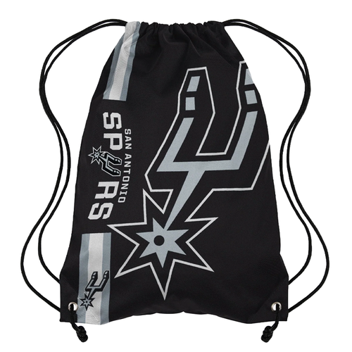 San Antonio Spurs FOCO Spurs Primary Logo Drawstring Bag - Black