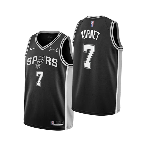San Antonio Spurs Youth Nike Luke Kornet Icon Swingman Jersey
