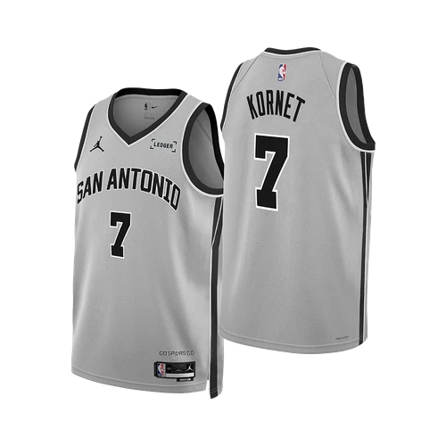 San Antonio Spurs Youth Nike Luke Kornet 2025-2026 Statement Edition Swingman Jersey
