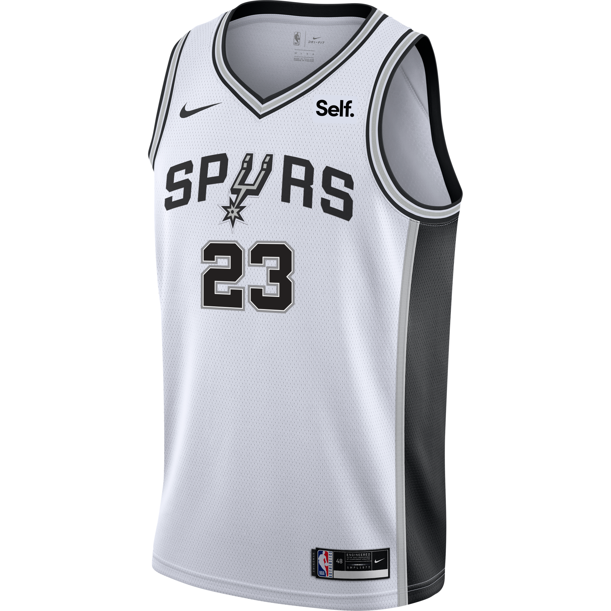 San Antonio Spurs Men's Nike Zach Collins Icon Swingman Jersey