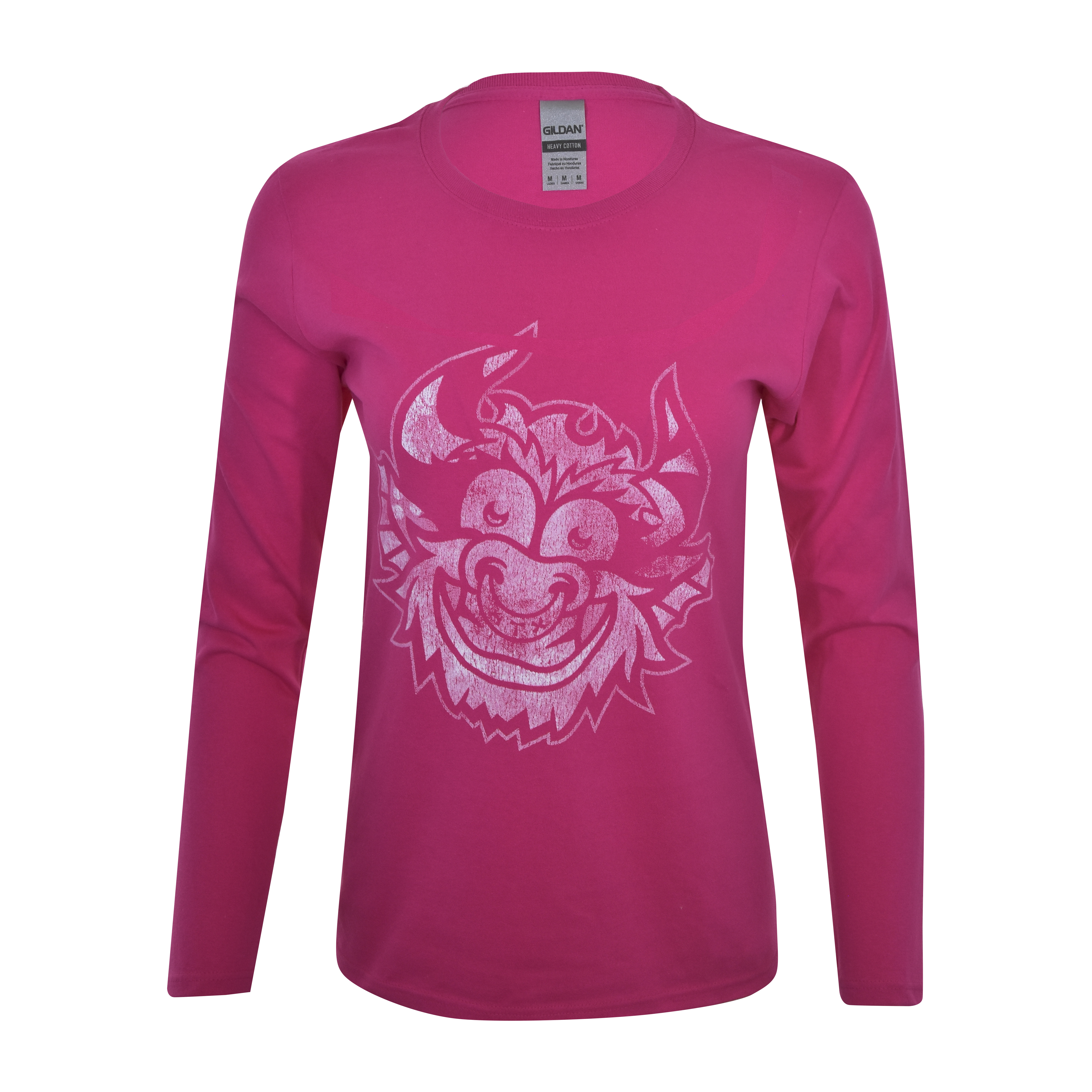 Austin Spurs Raros de Austin Women's Mascot Long Sleeve T-Shirt - Pink - The Official Spurs Fan
