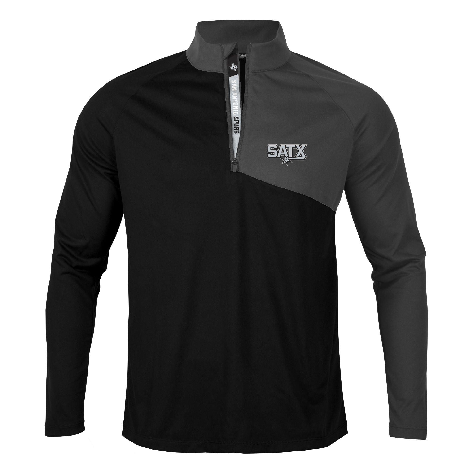 San Antonio Spurs Men's Levelwear SATX Pinnacle 1/4 Zip - Black