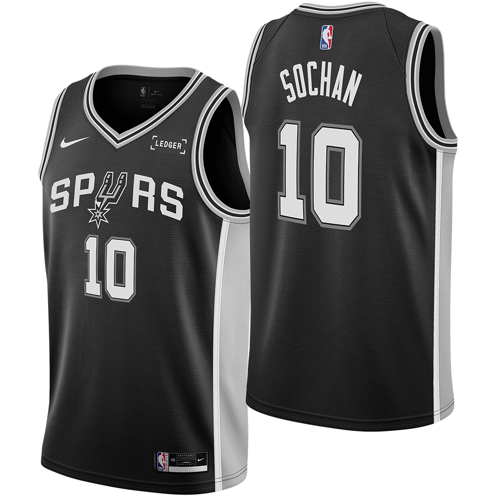 San Antonio Spurs Men's Nike Jeremy Sochan Icon Edition Swingman