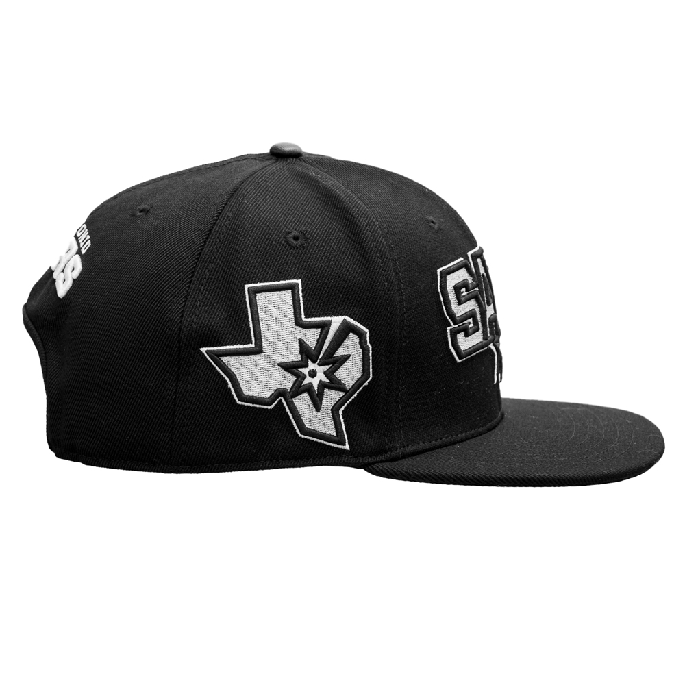 San Antonio Spurs Men's SATX Baseball Jersey - Black and Gray