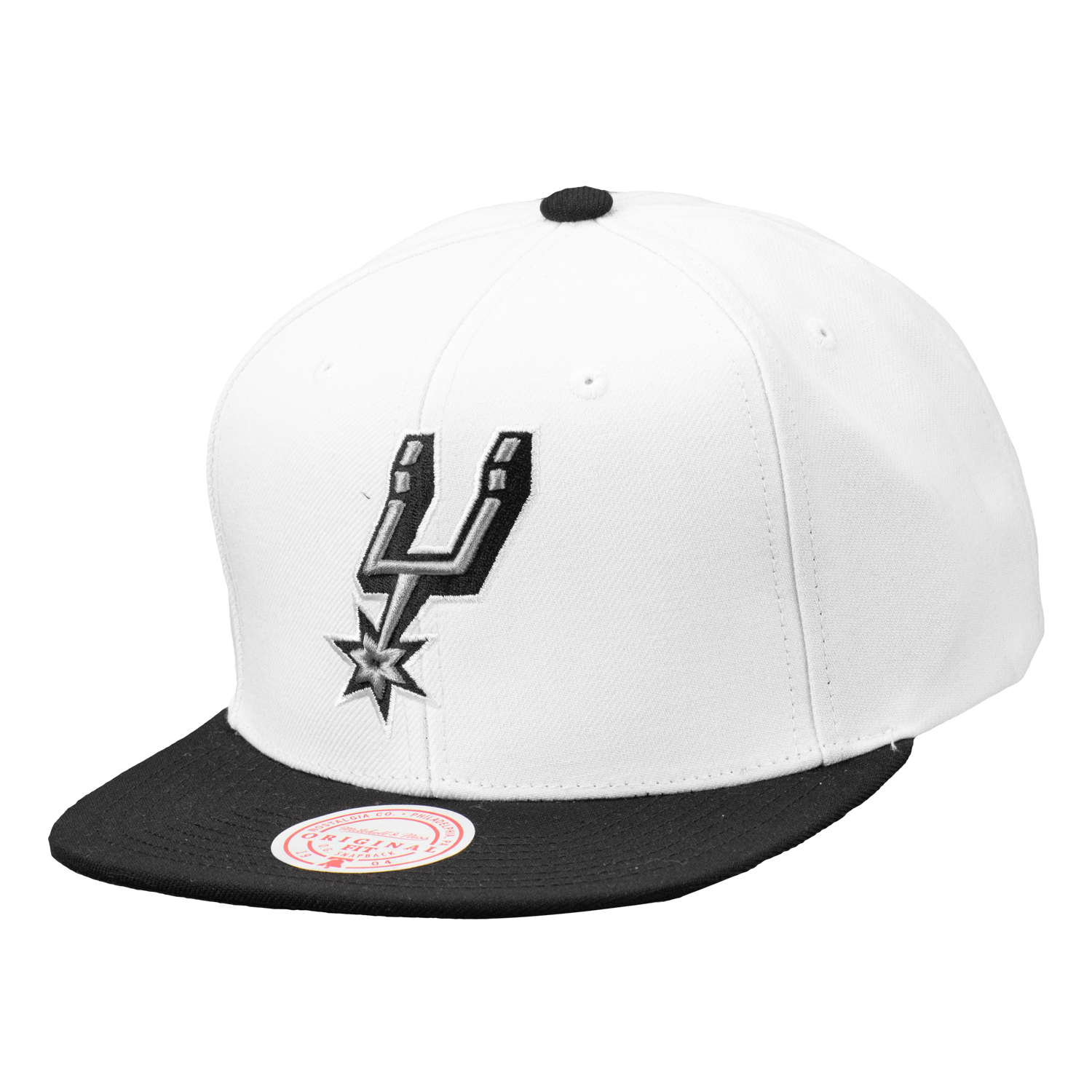 San Antonio Spurs Hats Mitchell and Ness Front Load Cap - Black