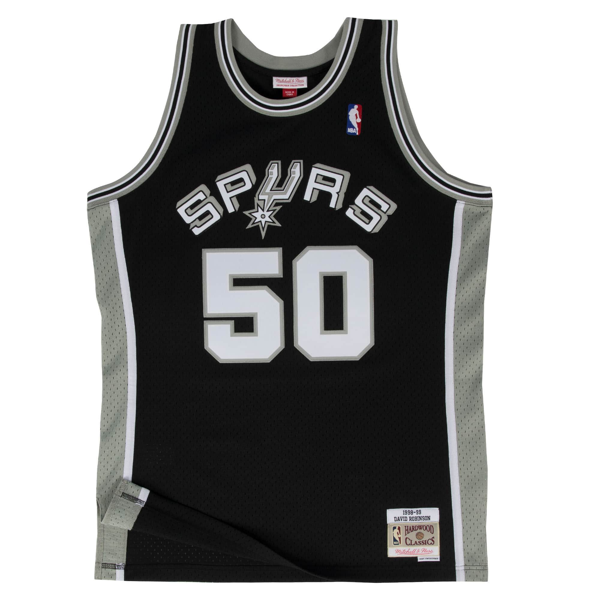 David Robinson and Tony Parker Signed Mitchell&Ness San Antonio