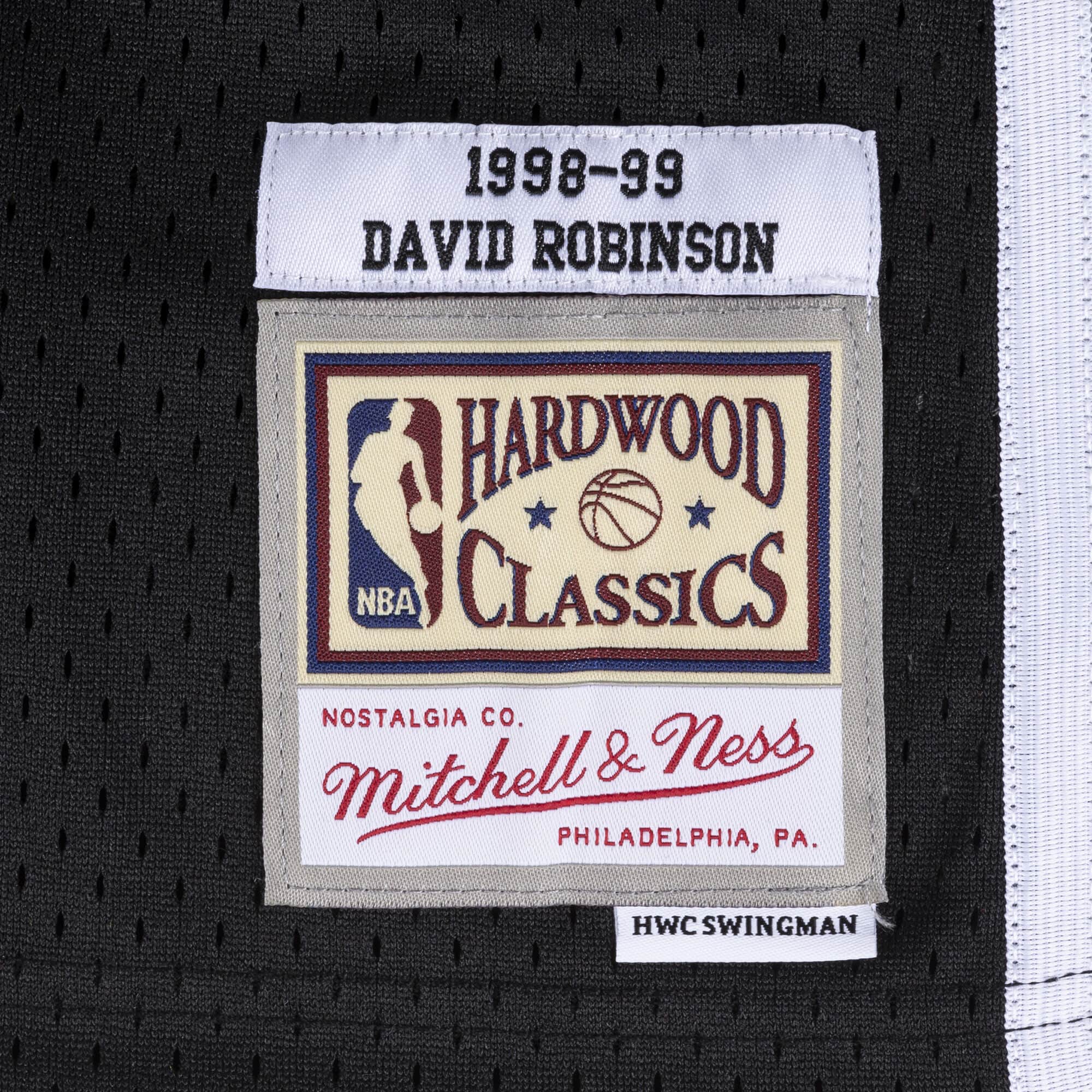 Mitchell & Ness Men's San Antonio Spurs David Robinson #50 Swingman Jersey, Size: 2XT, Black