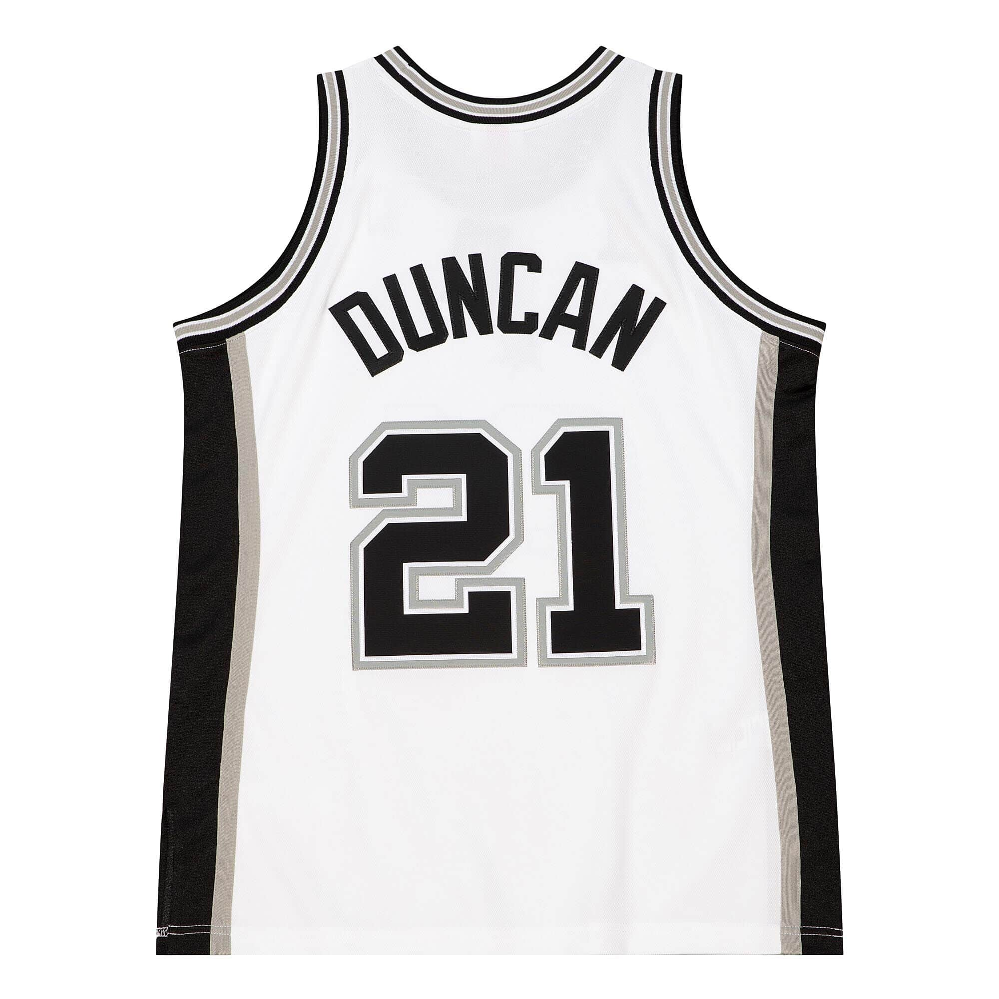 San Antonio Spurs Men's Mitchell and Ness Year of The Tiger #21 Tim Duncan Jersey - Black