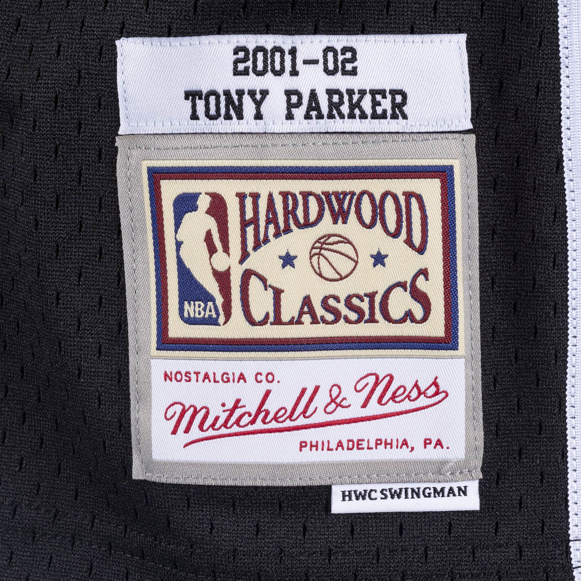 Lids Tony Parker #9 San Antonio Spurs Mitchell & Ness 2001-02 Hardwood  Classics Swingman Jersey - Black