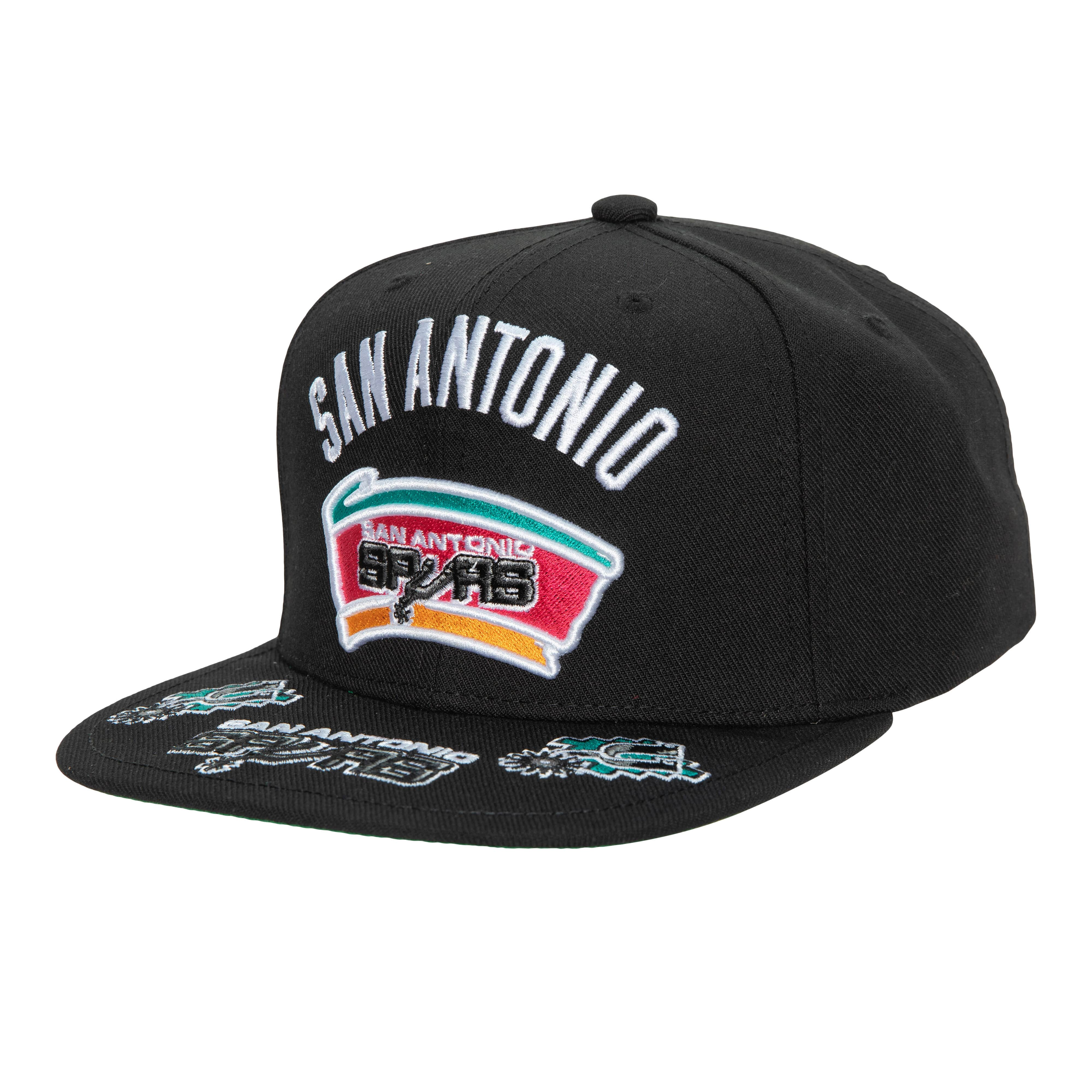 Mitchell & Ness White/Teal San Antonio Spurs Hardwood Classics 50th Anniversary Snapback Hat