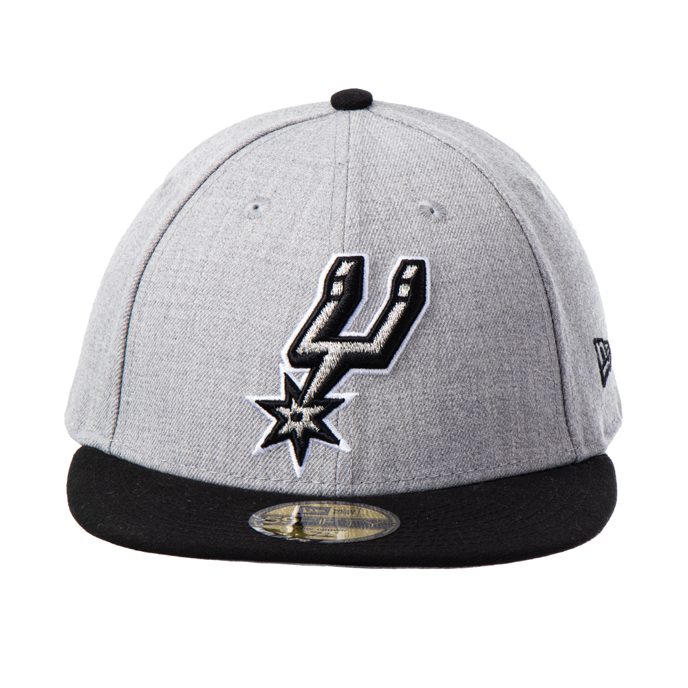 San Antonio Spurs New Era Official Team Color 2Tone 59FIFTY Fitted Hat - Black/Gray