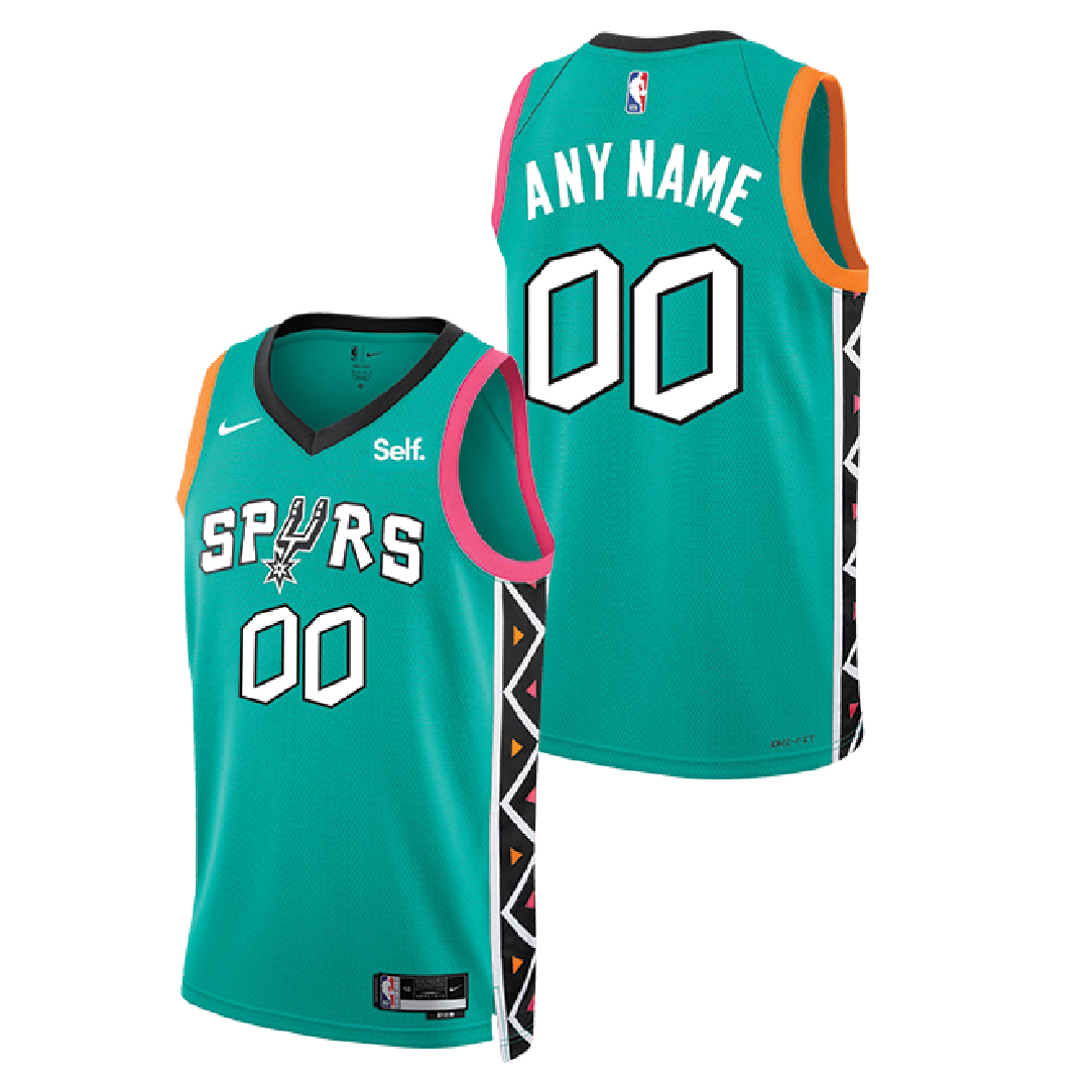 San Antonio Spurs Men's Nike 2022 City Edition Custom Authentic Jersey