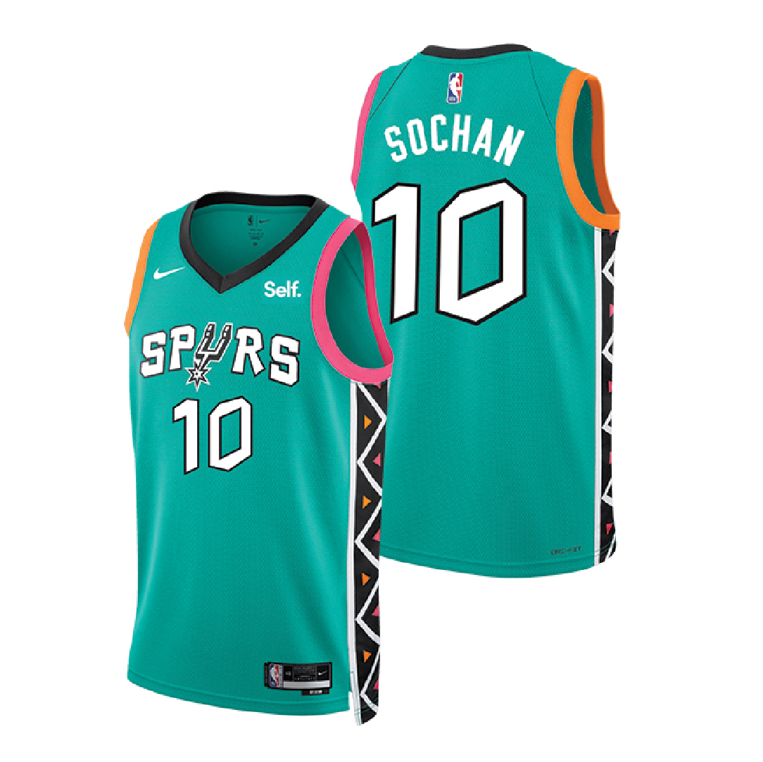 San Antonio Spurs Men's Nike 2022 City Edition Jeremy Sochan