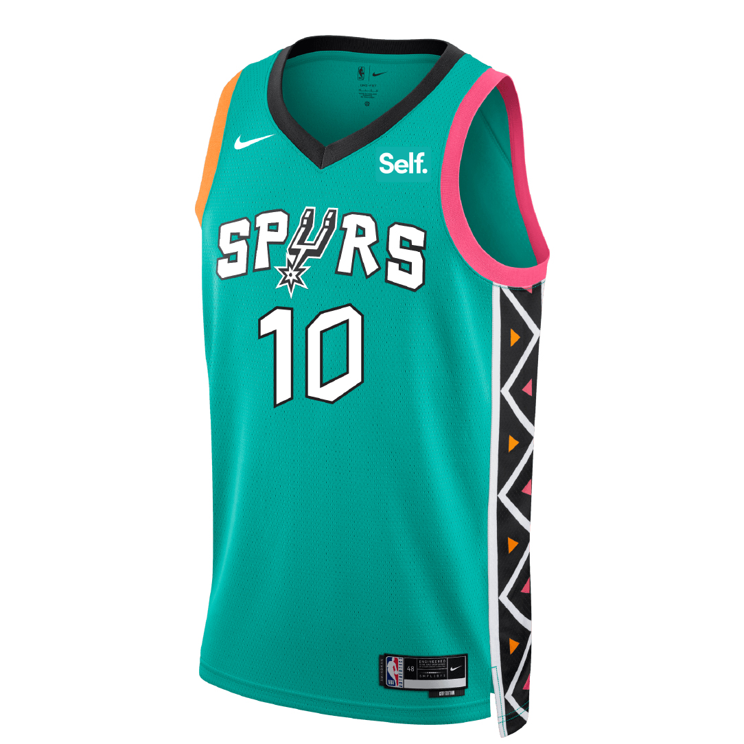 San Antonio Spurs Men's Nike 2022 City Edition Jeremy Sochan