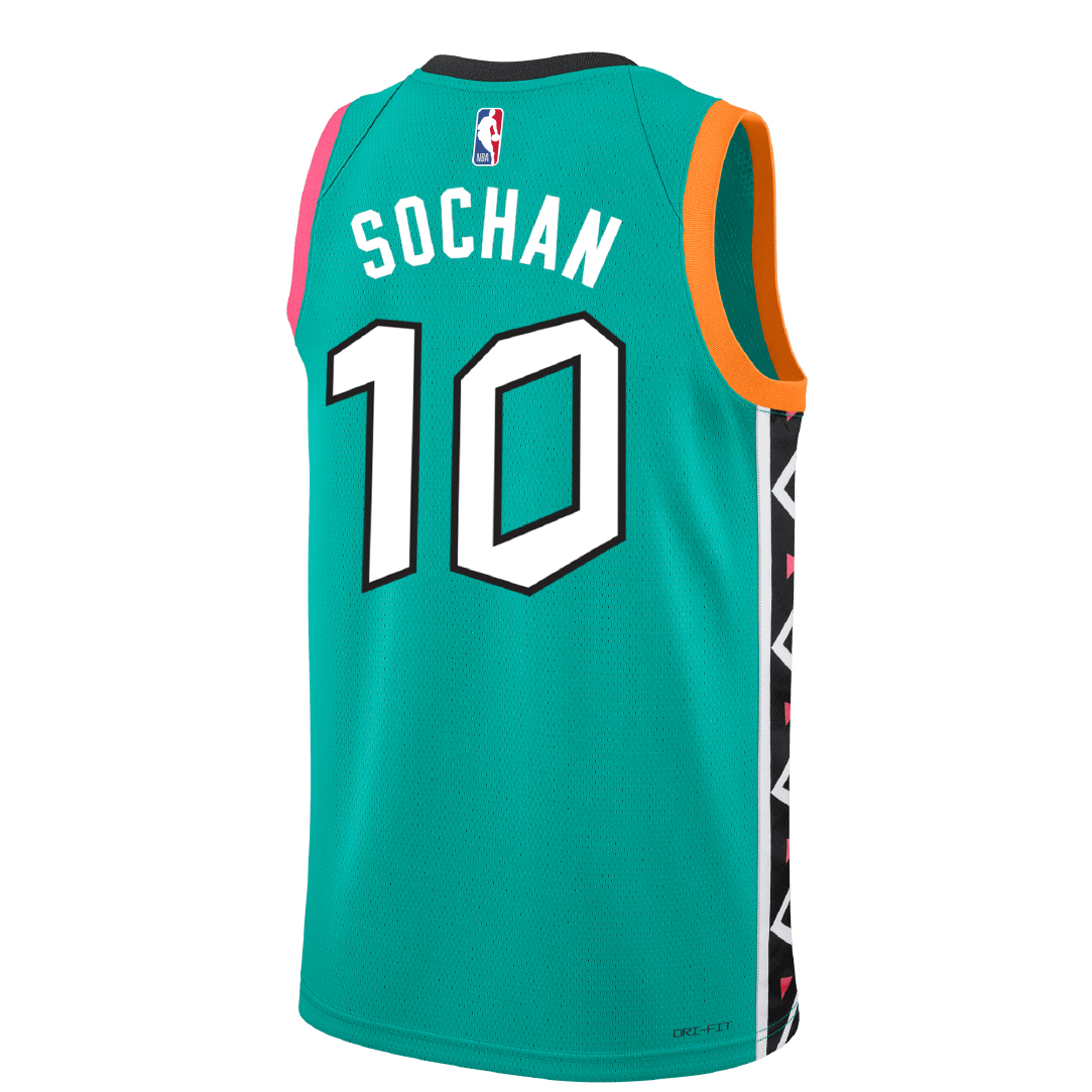 San Antonio Spurs Men's Nike 2022 City Edition Jeremy Sochan Swingman Jersey