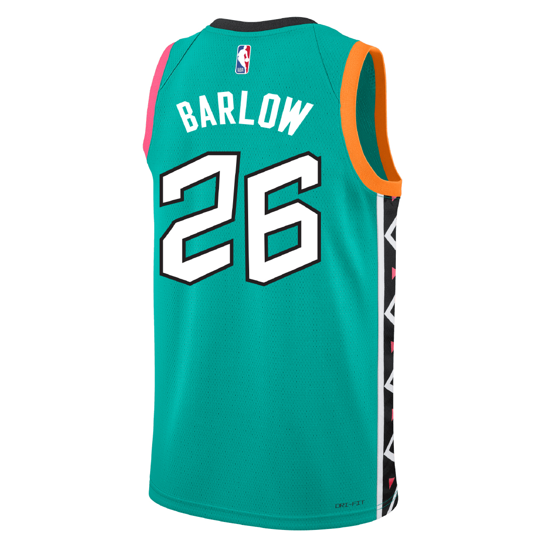 San Antonio Spurs Men's Nike 2022 City Edition Dominick Barlow Swingman  Jersey