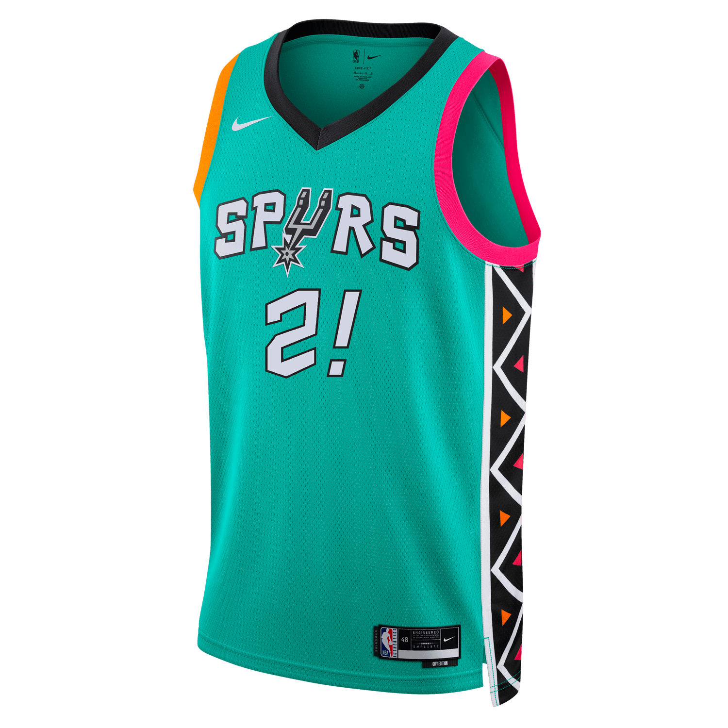 San Antonio Spurs Men's Nike 2022 City Edition Keldon Johnson Swingman Jersey