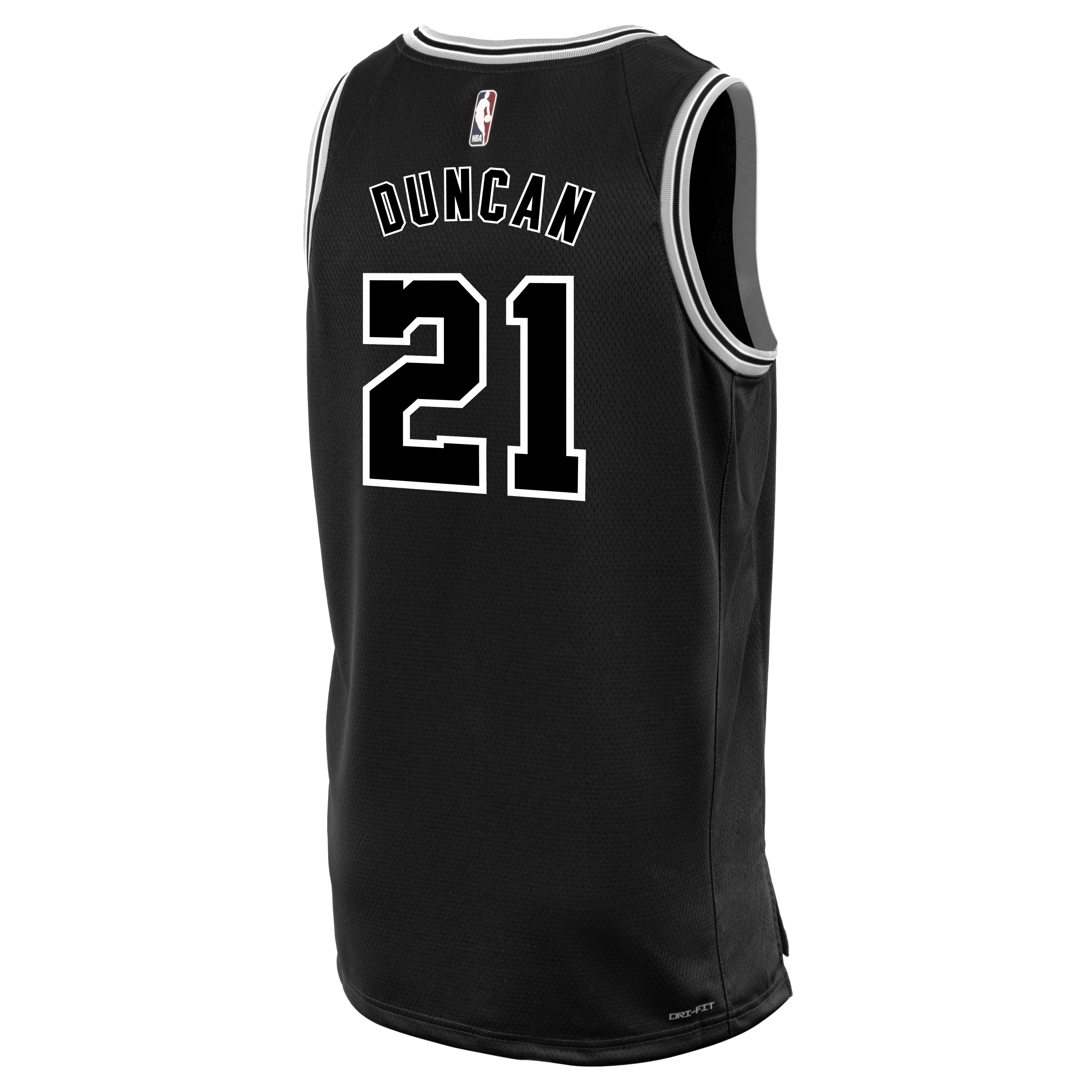 Big & Tall Men's Tim Duncan San Antonio Spurs Nike Fast Break Turquoise  2022/23 City Edition Jersey