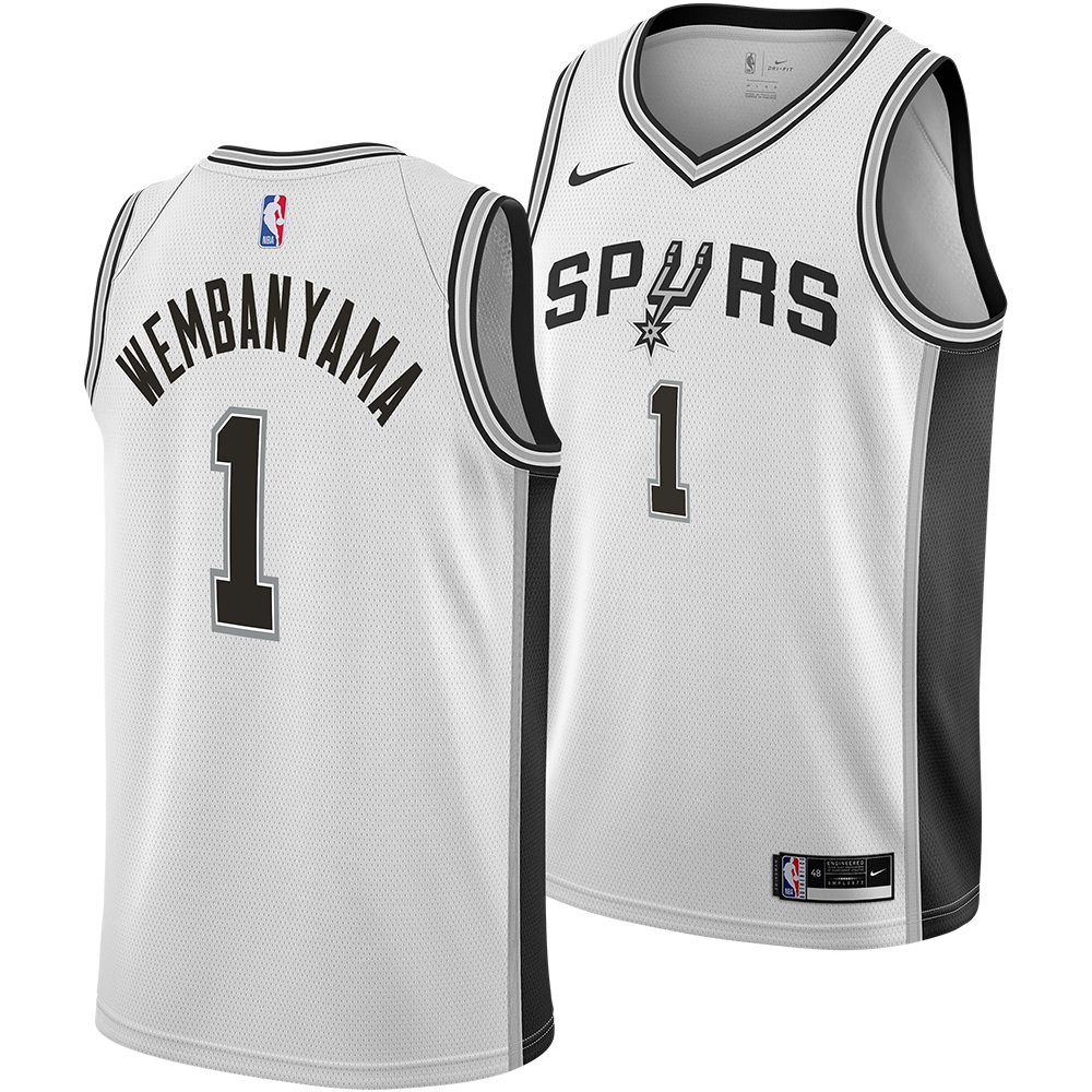 NBA San Antonio Spurs Wembanyama ジャージ San Antonio Spurs Men's Nike Association Edition Swingman