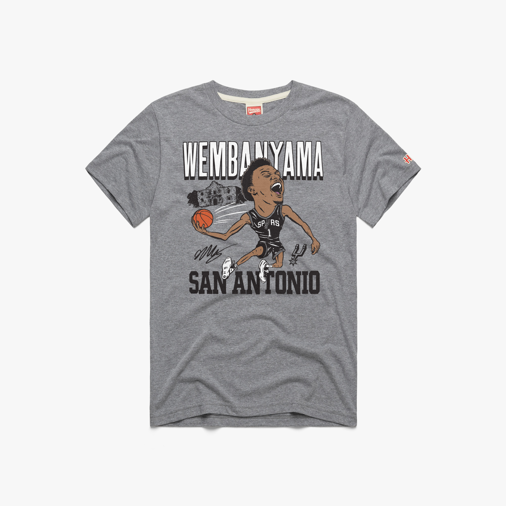 Men's Fanatics Branded Victor Wembanyama Heather Gray San Antonio Spurs Playmaker Name & Number T-Shirt Size: 4XL