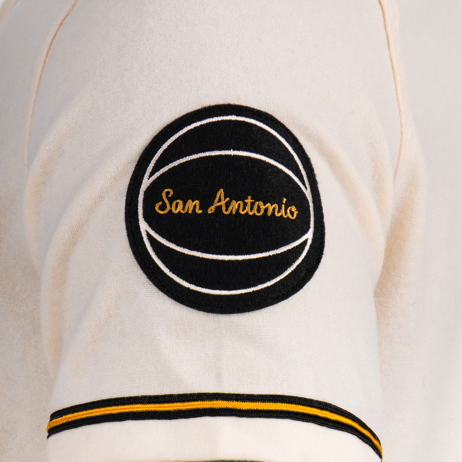 San Antonio Spurs Men's Ebbets Field Day Game Cream Baseball Jersey