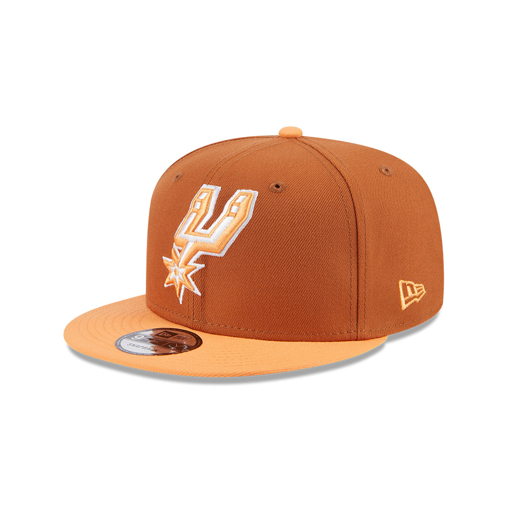 San Antonio Spurs Men's New Era Brown and Orange 2023-2024
