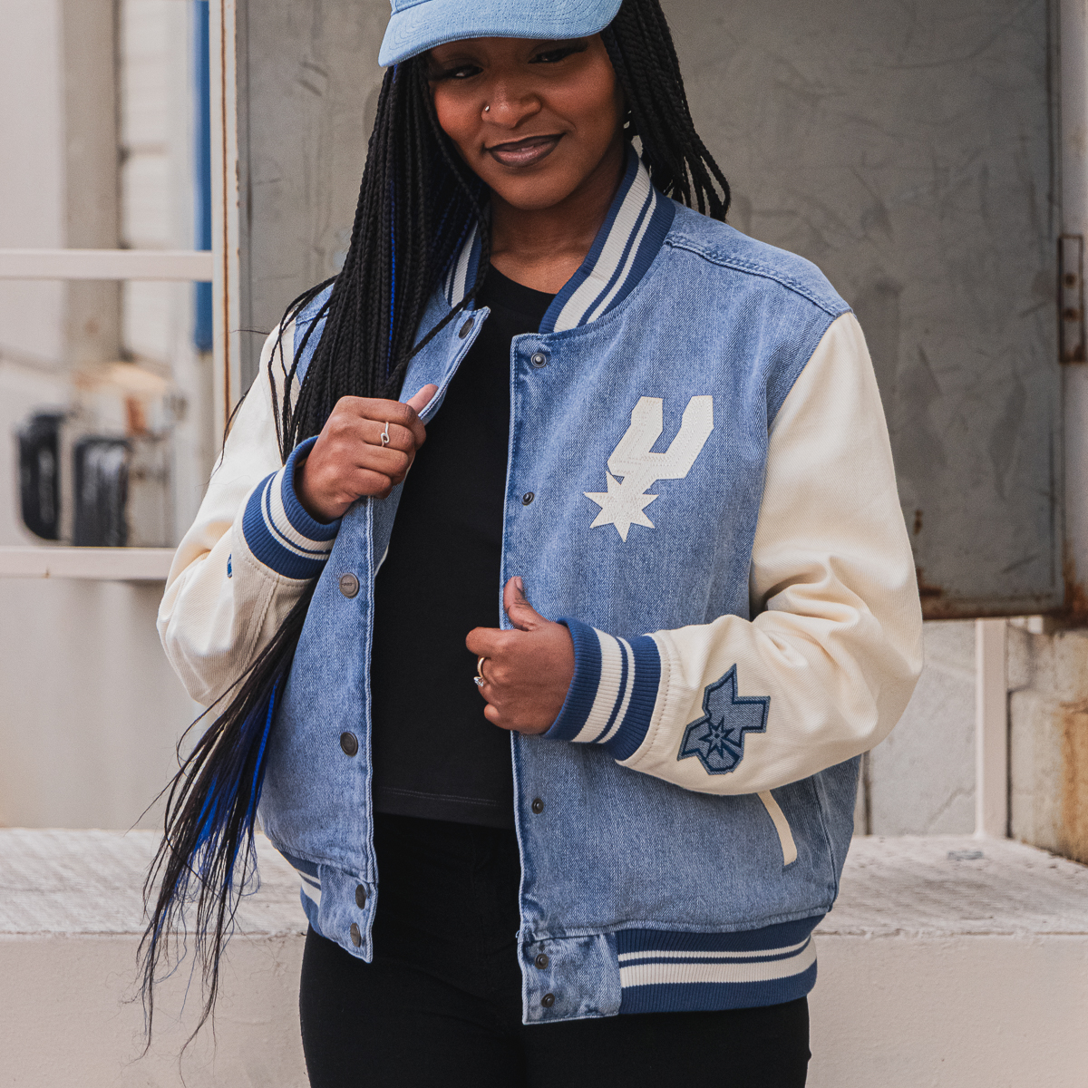 90's NBA SPURS Denim Jacket ウェンバンヤマ ダンカン 90's NBA SPURS Denim Jacket ウェンバンヤマ ダンカン