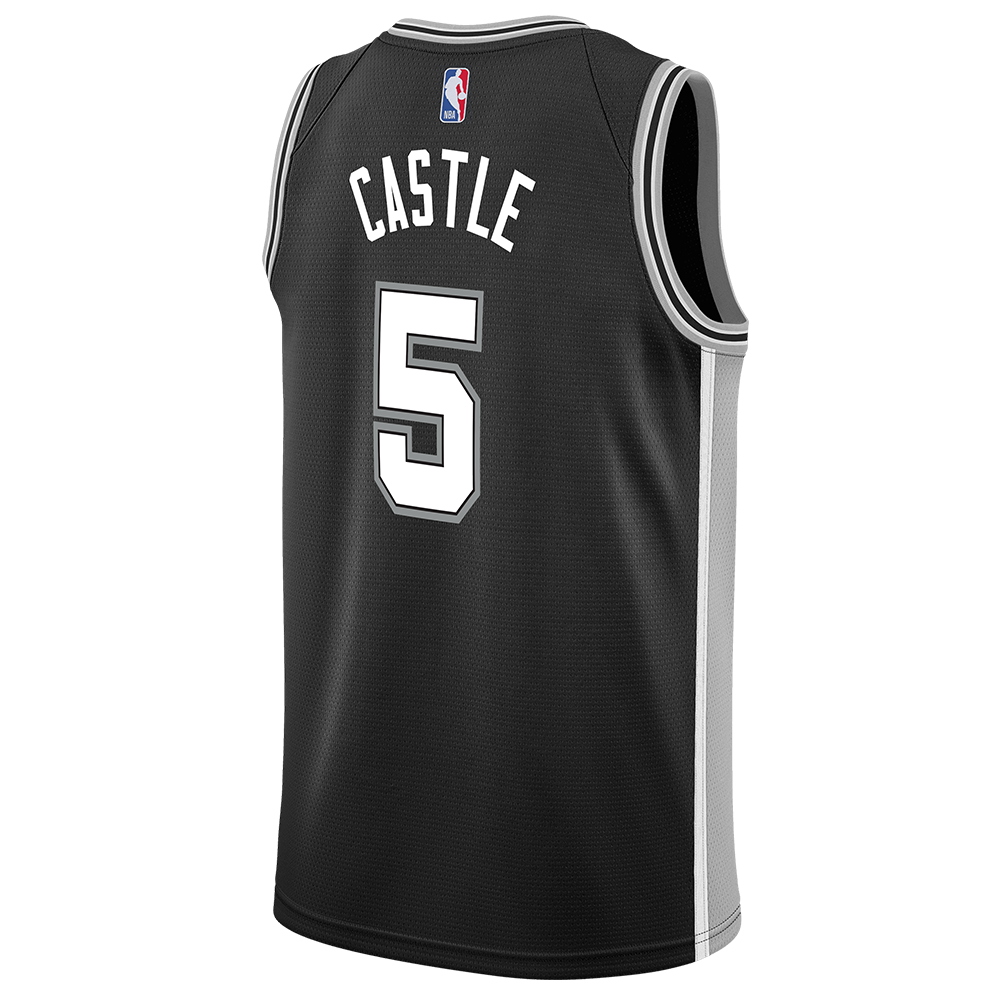 San Antonio Spurs Men's Nike Icon Edition Stephon Castle Swingman