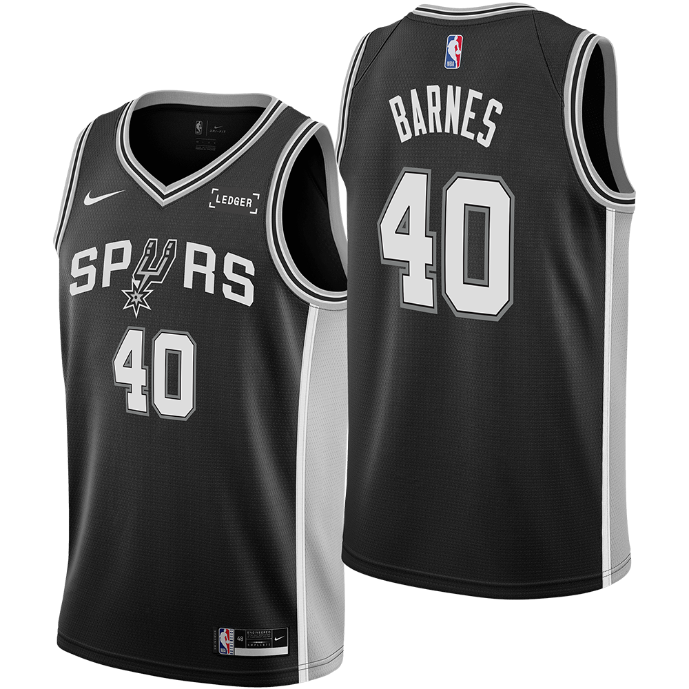 San Antonio Spurs Men's Nike Icon Edition Swingman Harrison Barnes