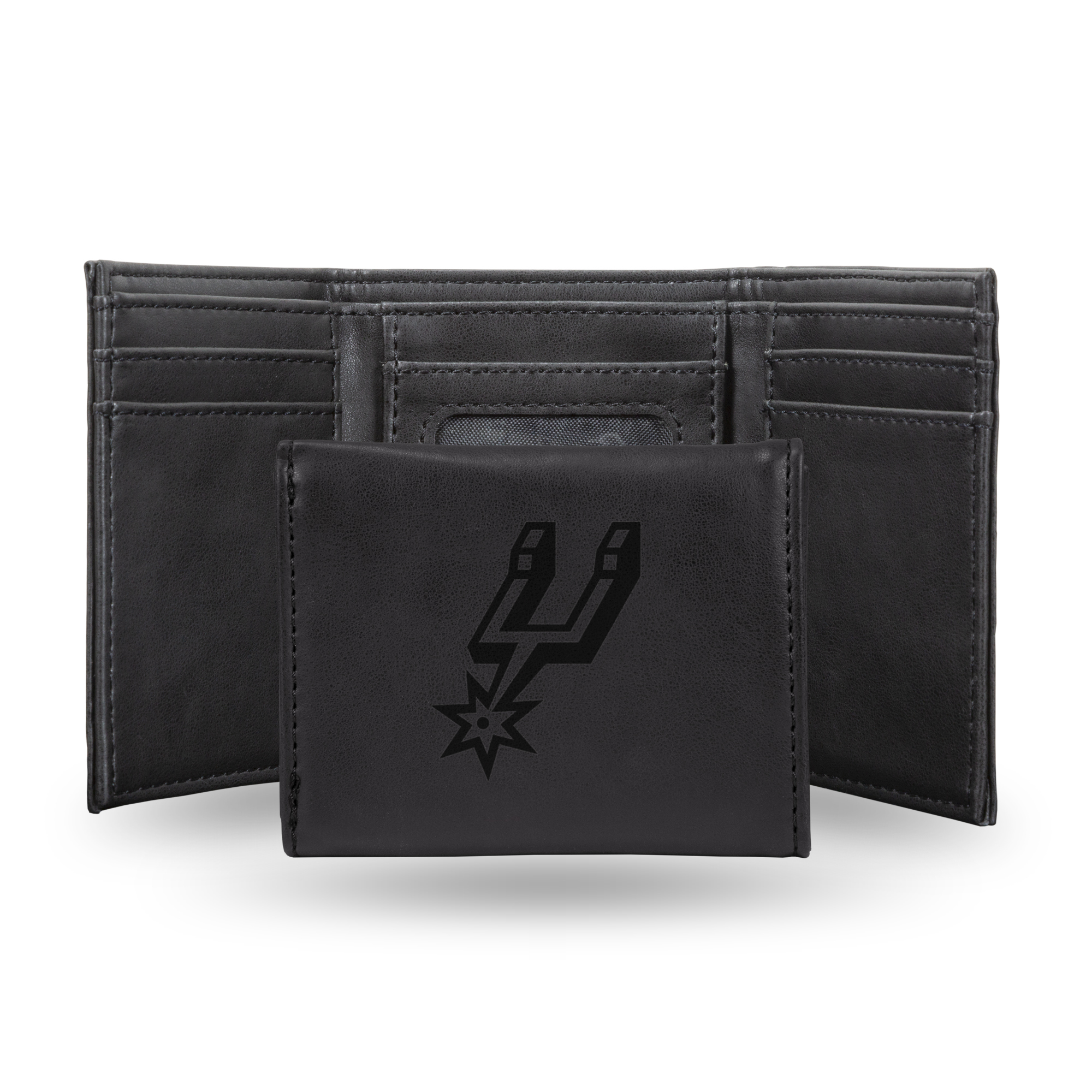 San Antonio Spurs Rico Laser Engraved Trifold - Black
