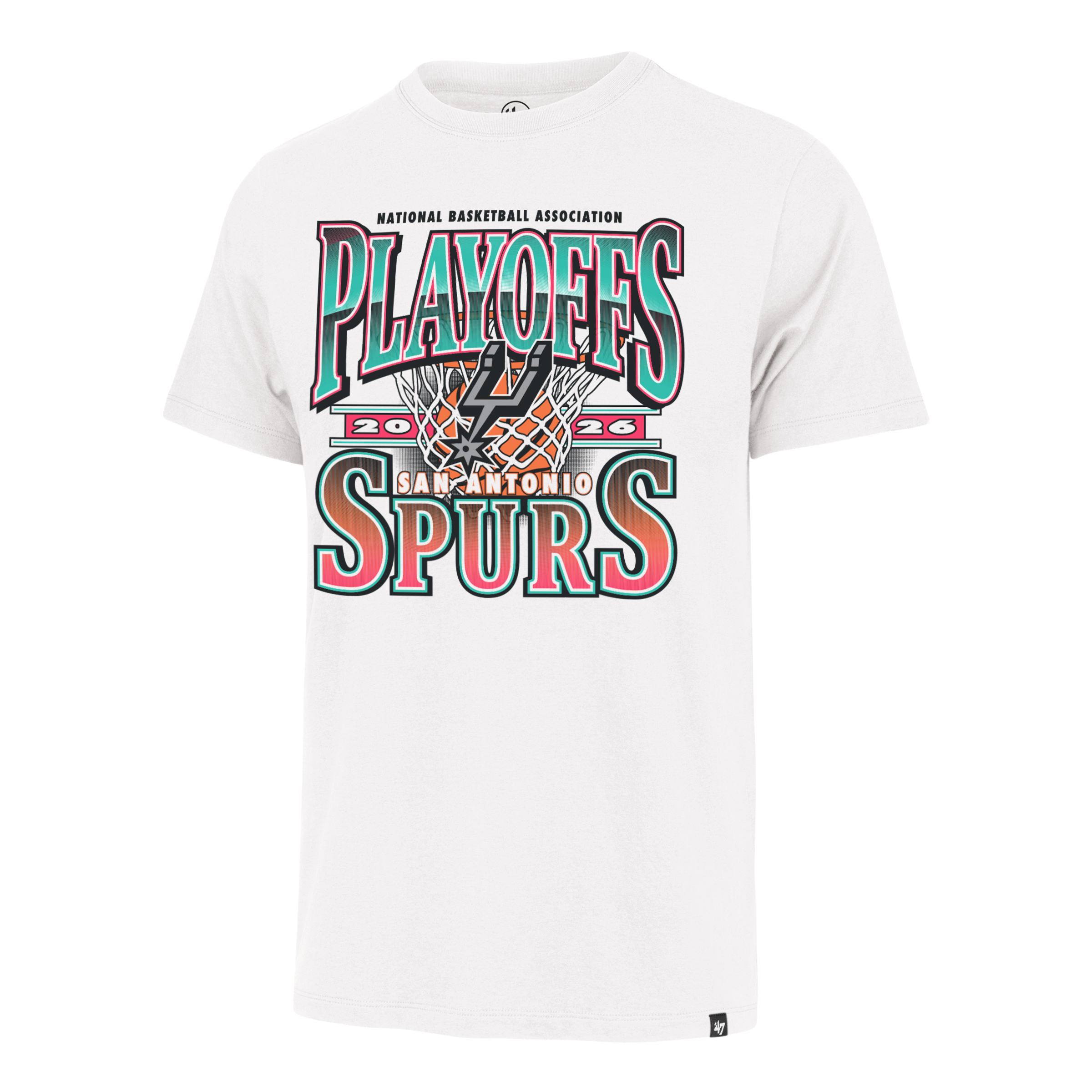 San Antonio Spurs Men's '47 Brand 2026 Playoffs Hardwood Classic T