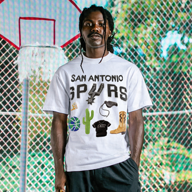 NBA San Antonio Spurs Tシャツ ECOM-MKT-NBA-S1-90-SPURS-