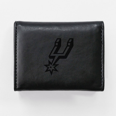 San Antonio Spurs Rico Laser Engraved Trifold - Black