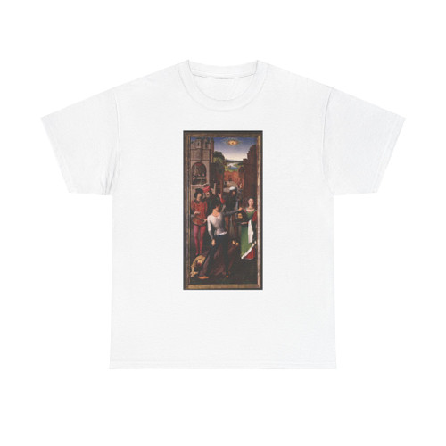 MEMLING, Hans -middle- St John Altarpiece (left wing) (Artwork) T-Shirt