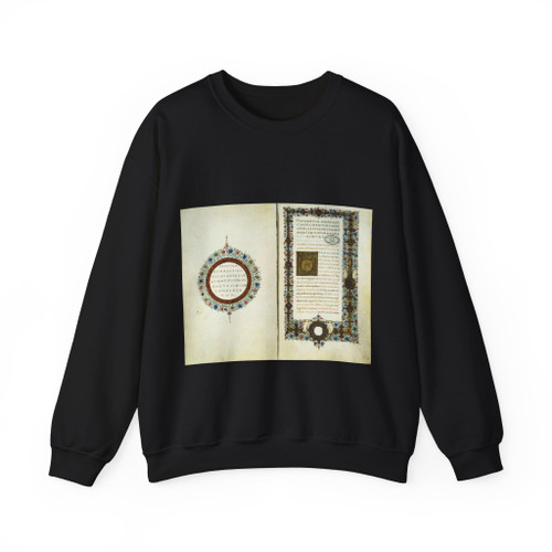 ROSSELLI, Francesco - Page from Marsilio Ficino's Letters (Artwork) Crewneck Sweatshirt