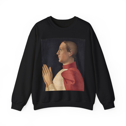 ANTONIAZZO Romano - Profile Portrait of Cardinal Philippe de Levis (Artwork) Crewneck Sweatshirt