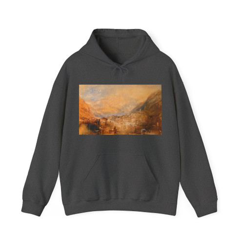 TURNER, Joseph Mallord William - Brunnen from the Lake of Lucerne (Artwork) Hoodie