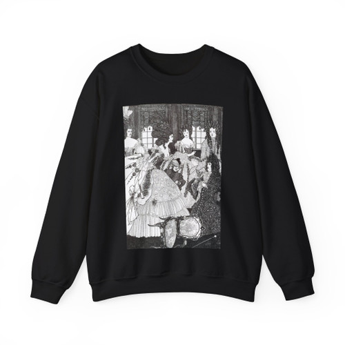BEARDSLEY, Aubrey - The Battle of the Beaux and the Belles (Artwork) Crewneck Sweatshirt
