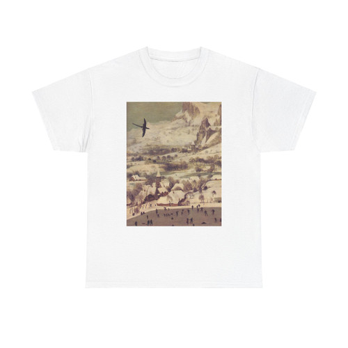 BRUEGEL, Pieter the Elder - The hunters in the snow (detail) (Artwork) T-Shirt