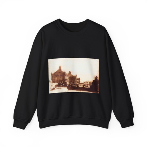 BISSCHOP, Jan de - The Huis ter Nieuburch at Rijswijck, Seen from the Southwest (Artwork) Crewneck Sweatshirt