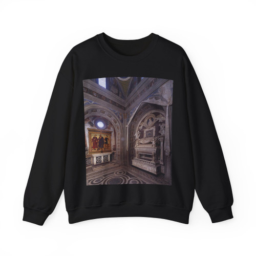 ROSSELLINO, Antonio - View of the Chapel of the Cardinal of Portugal (Artwork) Crewneck Sweatshirt