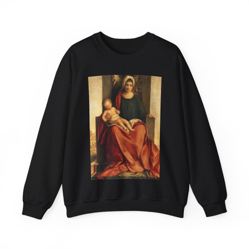 GIORGIONE -religion- Madonna and Child Enthroned between St Francis and St Liberalis 2 (Artwork) Crewneck Sweatshirt