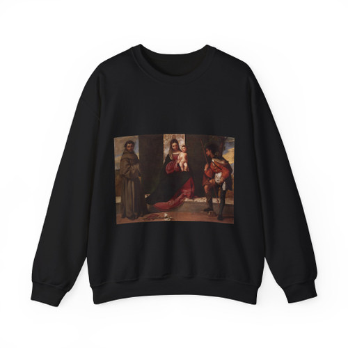 GIORGIONE -religion- Madonna with the Child, St Anthony of Padua and St Roch (Artwork) Crewneck Sweatshirt