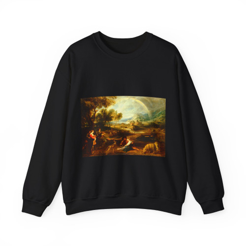 RUBENS, Peter Paul - Landscape with a Rainbow (Artwork) Crewneck Sweatshirt
